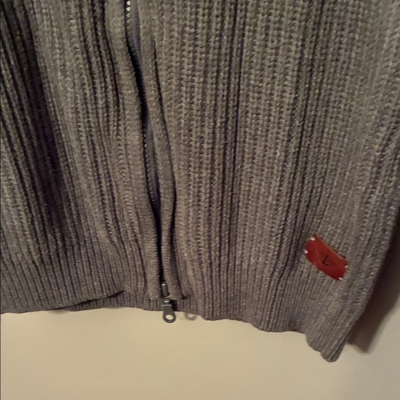 Dockers Men's Medium Gray Zip-Up Sweater - Picture 4 of 10
